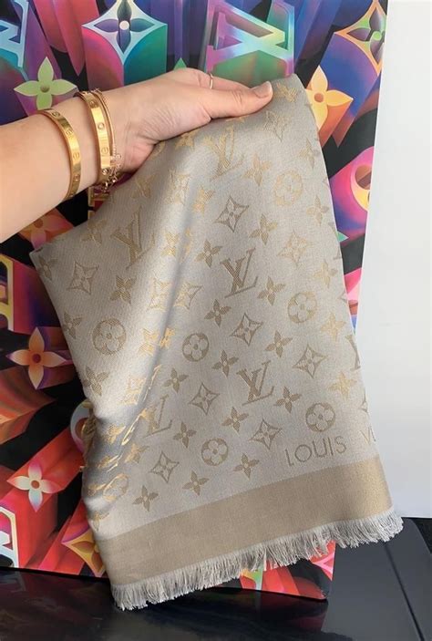 louis vuitton monogram scarf replica uk|louis vuitton scarf monogram shawl.